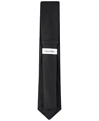 Calvin Klein Men's Silver-Spun Solid Tie