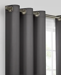 Eclipse Kendall Grommet Solid Textured Thermaback Blackout Curtain Panel, 54" x 42"