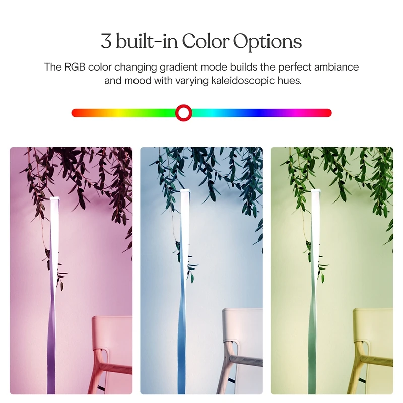 Helix 48" Color Changing Led Column Floor Lamp