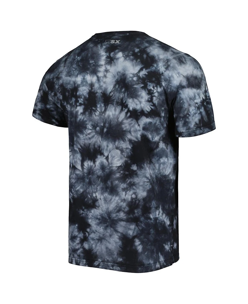 Men's Msx by Michael Strahan Black Tampa Bay Buccaneers Recovery Tie-Dye T-shirt