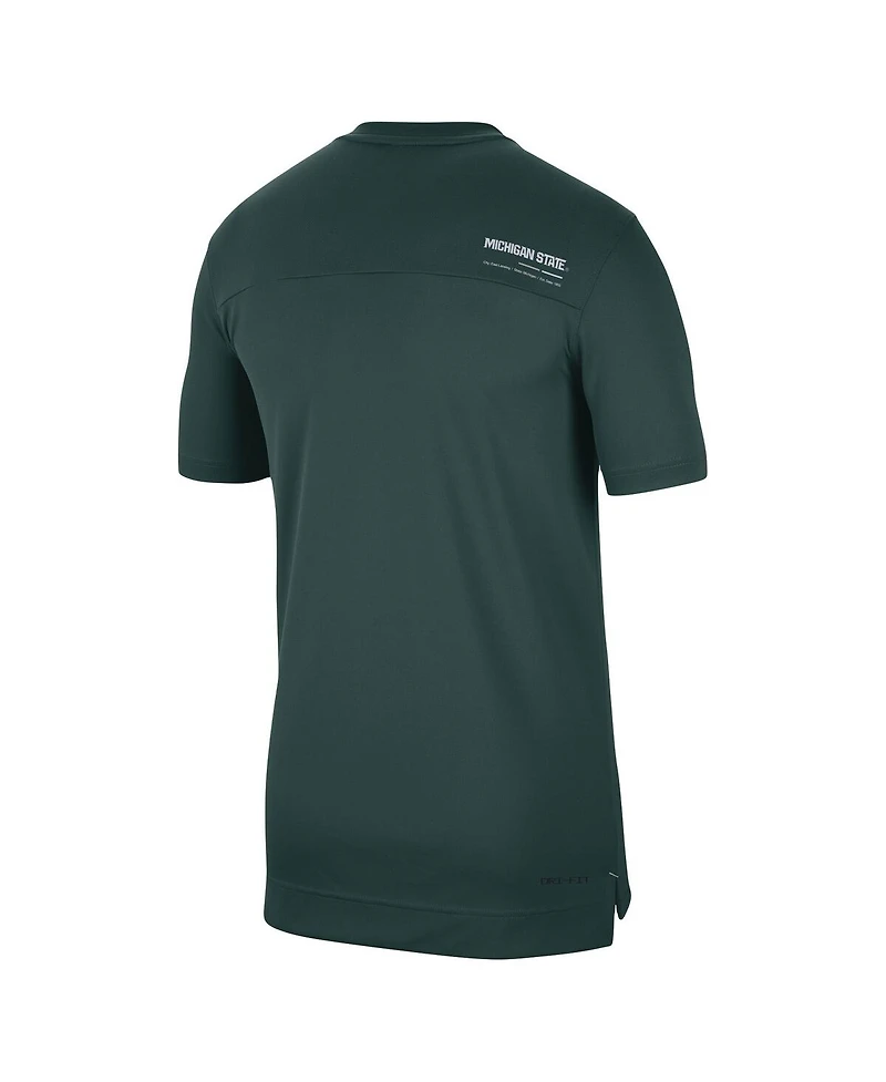 Men's Nike Green Michigan State Spartans 2022 Coaches Uv Performance T-shirt