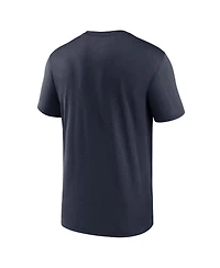 Men's Nike Navy Houston Texans Horizontal Lockup Legend T-shirt