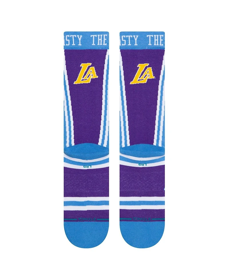 Men's Stance Light Blue Los Angeles Lakers 2021/22 City Edition Crew Socks