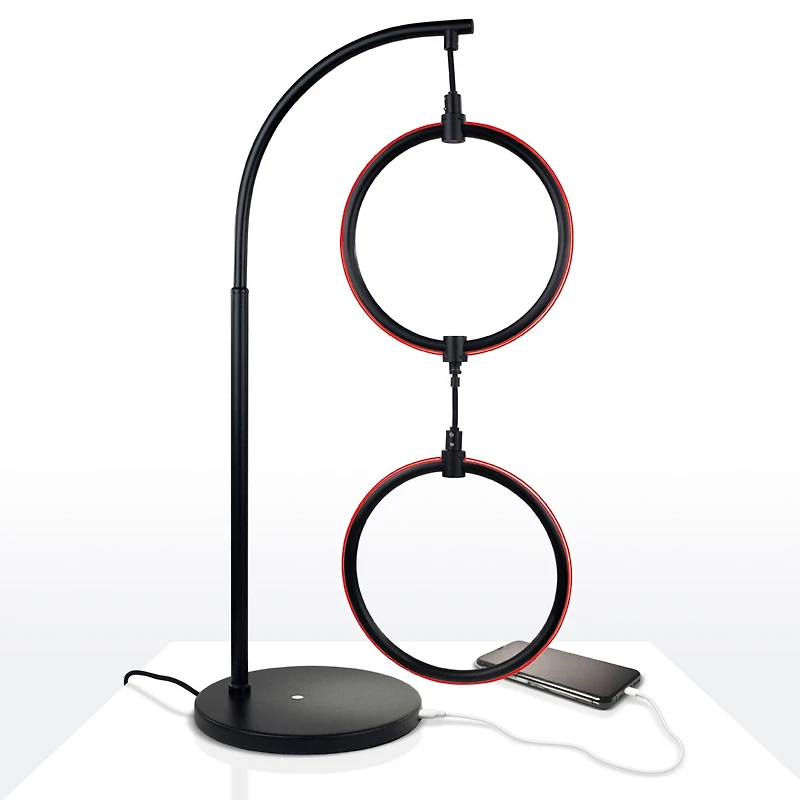 Nova Modern Hoops Led Table Lamp with Color Changing Function (24")