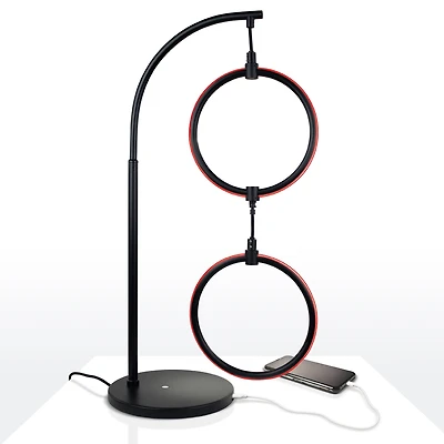 Nova Modern Hoops Led Table Lamp with Color Changing Function (24")