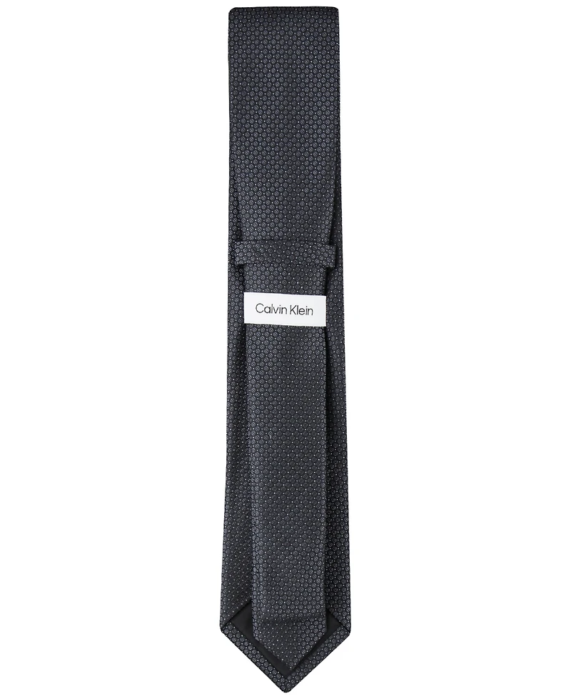 Calvin Klein Men's Steel Micro-Dot Solid Tie