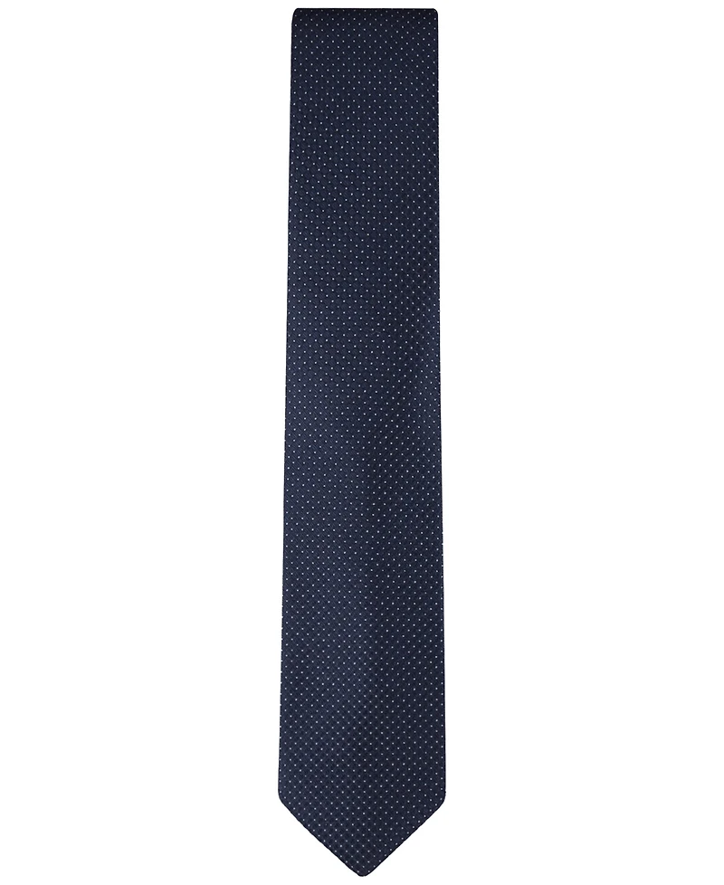 Calvin Klein Men's Steel Micro-Dot Solid Tie
