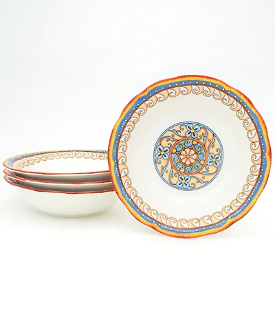 Euro Ceramica Duomo Pasta Bowls, Set of 4