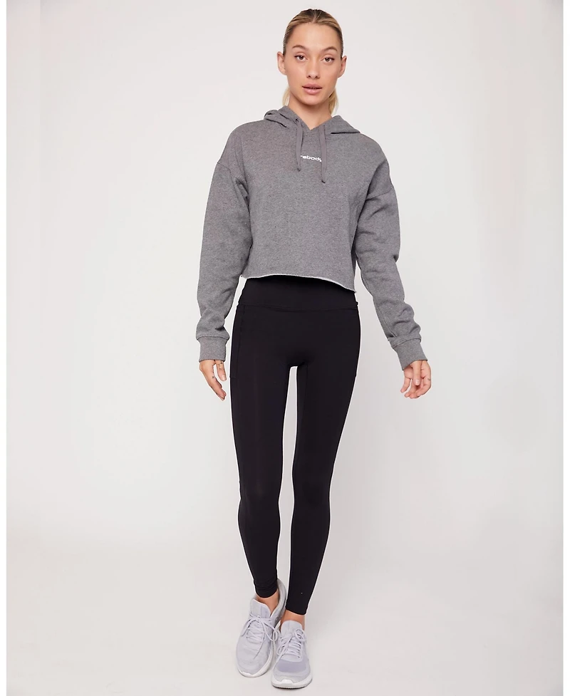 Rebody Active Women's Logo Fleece Crop Hoody for Women