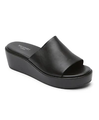 Rockport Women's Aubriella Slide Slip-On Wedge Sandals