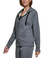 Calvin Klein Performance Women's Fleece Long-Sleeve Zip-Front Hoodie