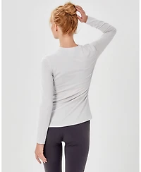 Rebody Active Women's Pima Going Long Sleeve Tee for Women