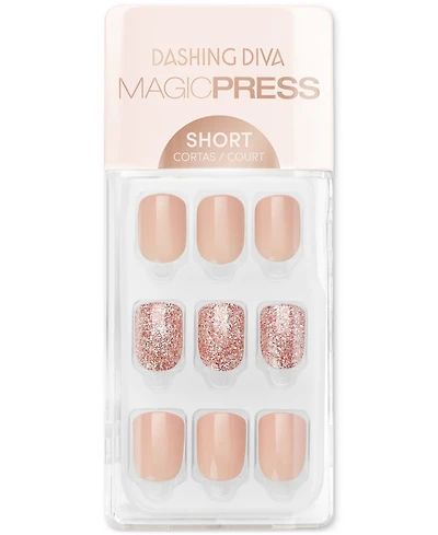 Dashing Diva Magicpress Press-On Gel Nails - Honey Sparkle