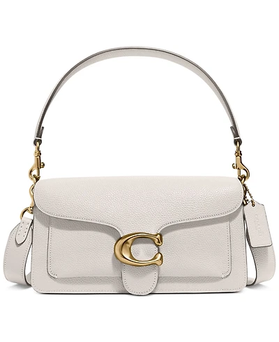Coach Tabby Medium Polished Pebble Leather Shoulder Bag 26