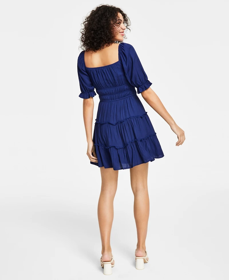 Trixxi Juniors' Tiered Fit & Flare Dress