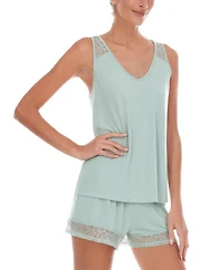 Flora by Flora Nikrooz Frances Knit Cami Tap Pajama Set