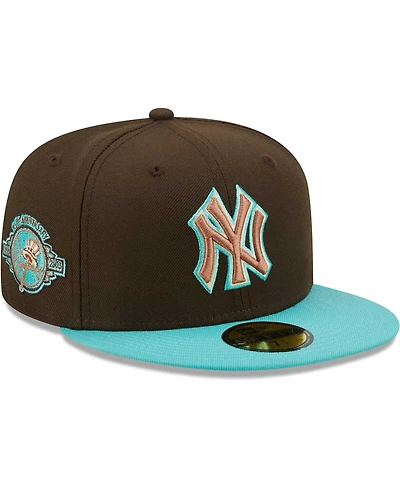 Men's New Era Brown, Mint York Yankees Walnut 59Fifty Fitted Hat