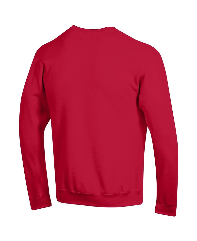 Men's Champion Red Nc State Wolfpack High Motor Pullover Sweatshirt
