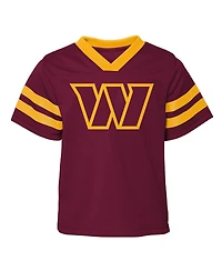 Toddler Boys Burgundy, Gold Washington Commanders Red Zone V-Neck Jersey Top and Pants Set