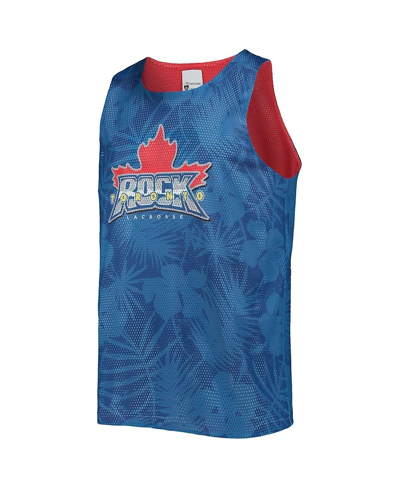 Men's Foco Blue, Red Toronto Rock Reversible Mesh Tank Top