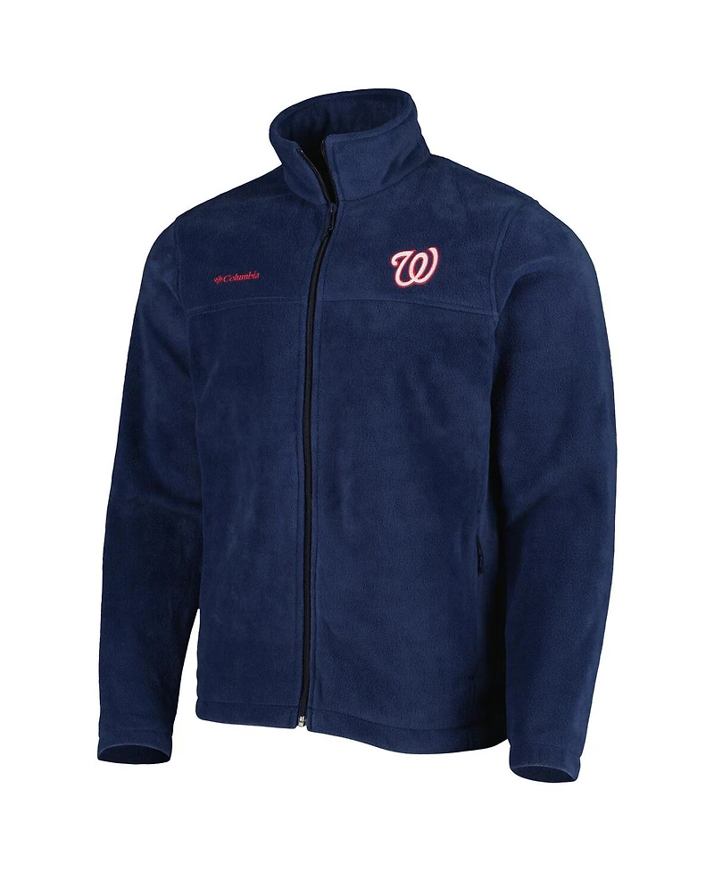 Men's Columbia Navy Washington Nationals Steens Mountain Full-Zip Jacket