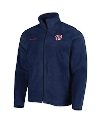 Men's Columbia Navy Washington Nationals Steens Mountain Full-Zip Jacket