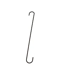 The Hookery Gh-24 S Shaped Garden Hook, Black, 24-Inch