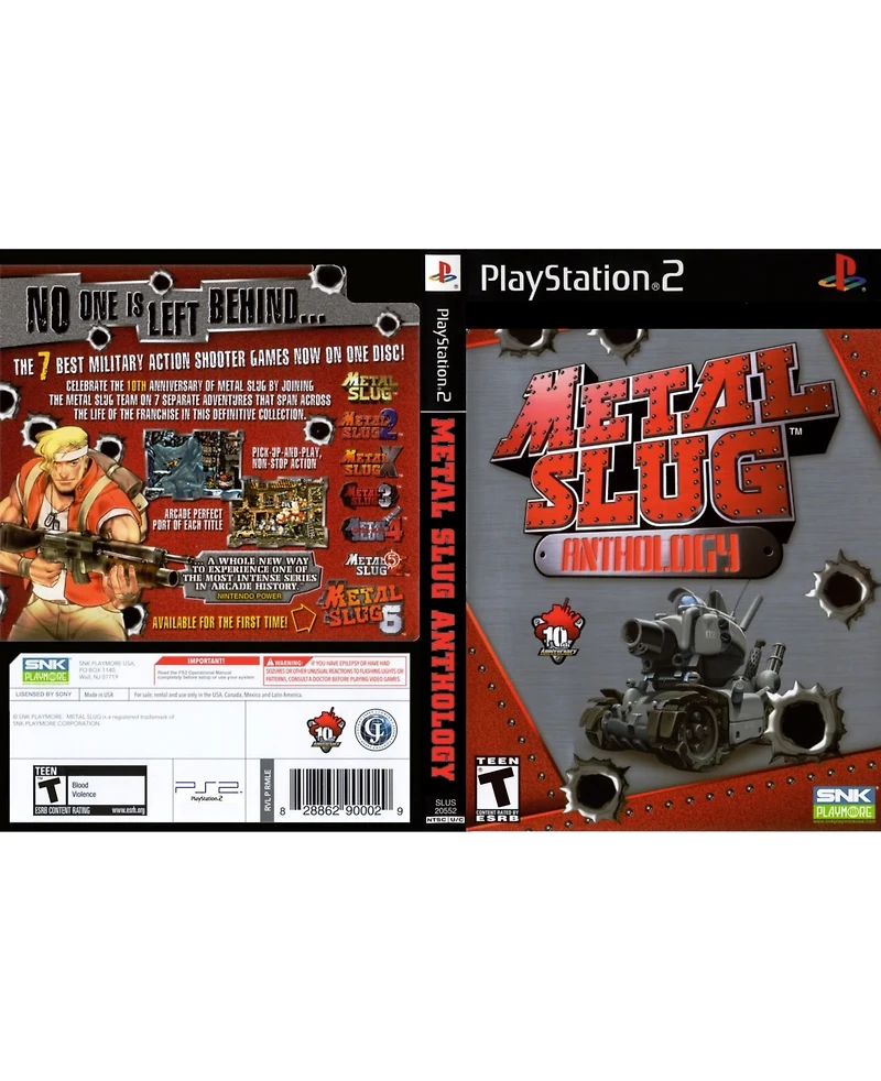 Metal Slug Anthology Playstation 2