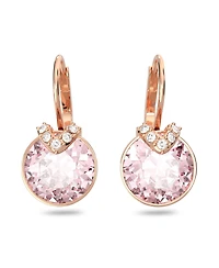 Swarovski Crystal Round Cut Bella V Drop Earrings