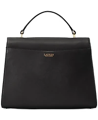 Lauren Ralph Farrah Medium Leather Top-Handle Satchel