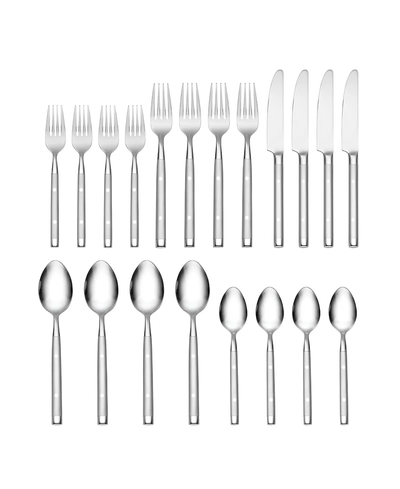 Hampton Forge Shangrila Frosted 20-Pc. Flatware Set, Service for 4