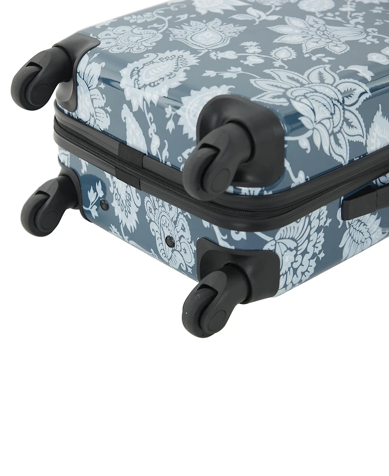 Bella Caronia 3 Piece Rolling Hardside Luggage Set with 4 Wheel Spinners