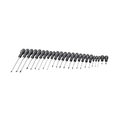 Powerbuilt 24 Piece Pro Tech Cushion Grip Screwdriver Set