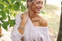 Non-Tarnishing Gold filled, 3mm Gold Ball and Freshwater Pearl Stretch Bracelet