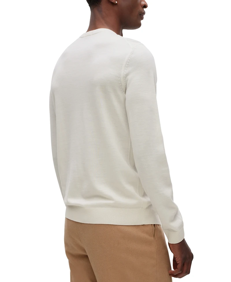Boss by Hugo Men's Slim-Fit Merino Wool Sweater