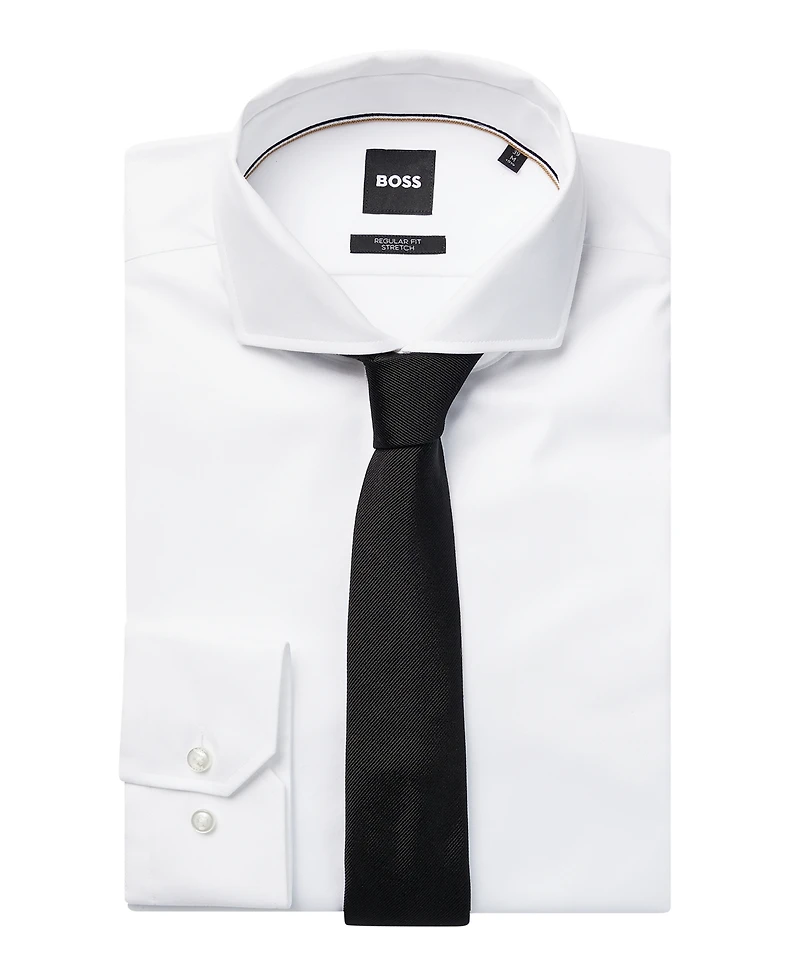 Boss by Hugo Boss Men's Pure-Silk Jacquard Tie