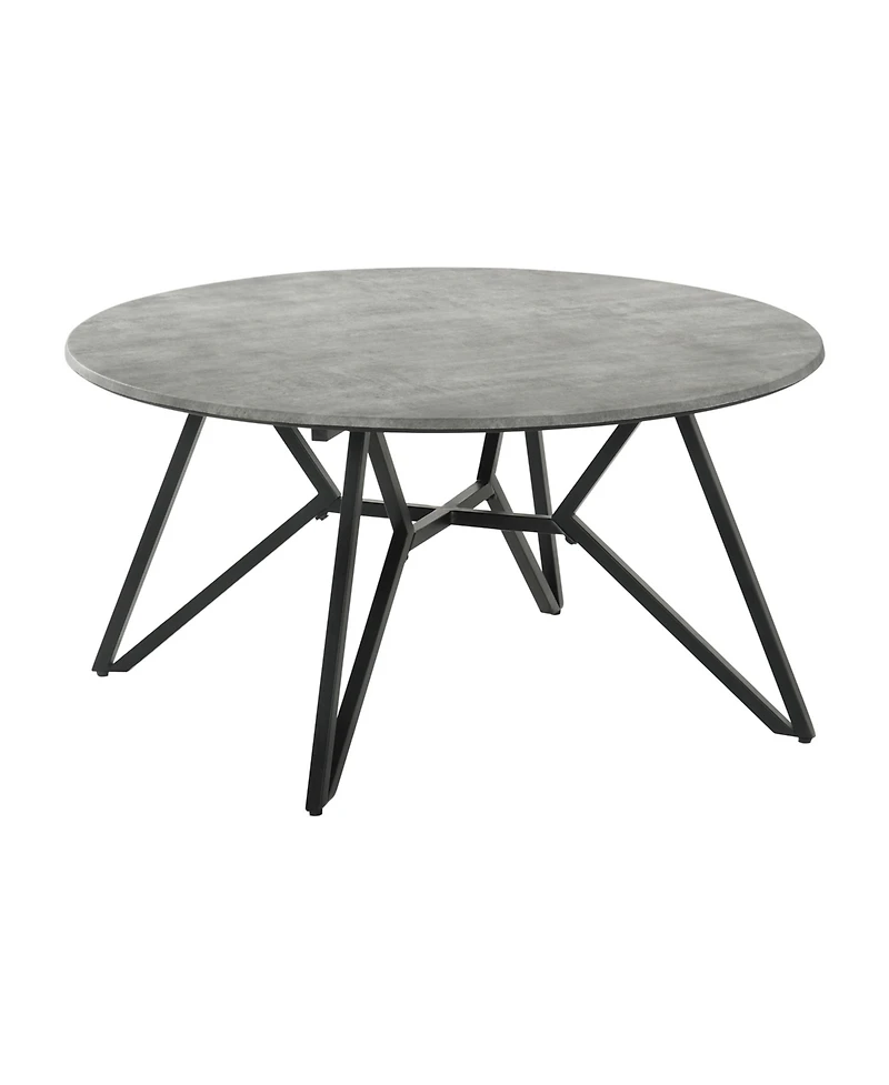Coaster Home Furnishings Round Coffee Table with Hairpin Legs