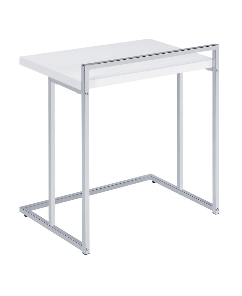 Coaster Home Furnishings Rectangular Snack Table with Metal Base