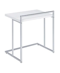 Coaster Home Furnishings Rectangular Snack Table with Metal Base