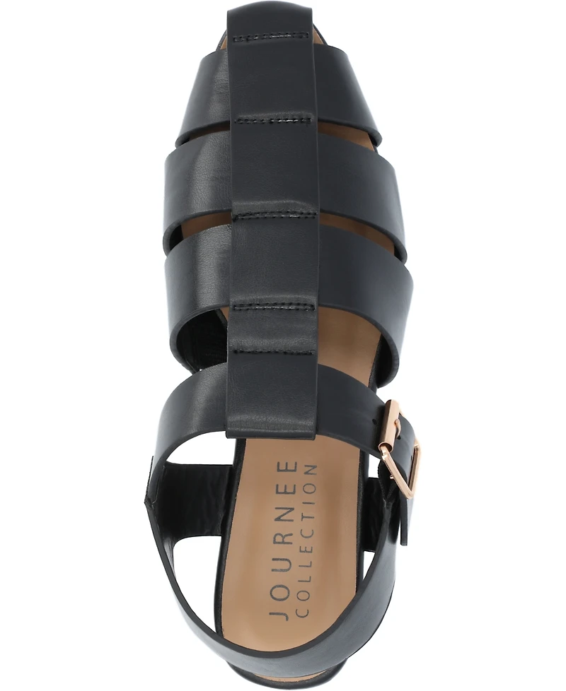 Journee Collection Women's Cailinna Caged Flats