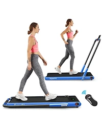 2.25HP 2-in-1 Folding Under Desk Treadmill Speaker Remote Control