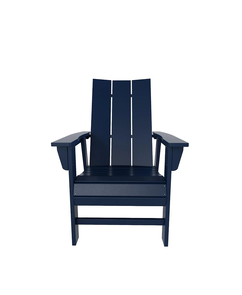 WestinTrends Outdoor Patio Modern Adirondack Dining Chair Weather Resistant