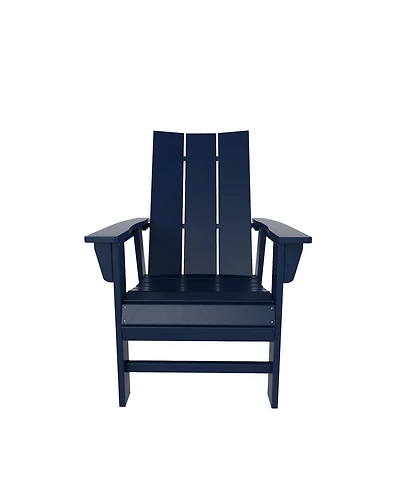 WestinTrends Outdoor Patio Modern Adirondack Dining Chair Weather Resistant