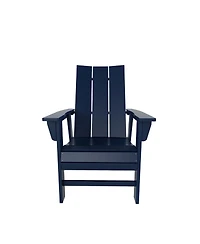 WestinTrends Outdoor Patio Modern Adirondack Dining Chair Weather Resistant