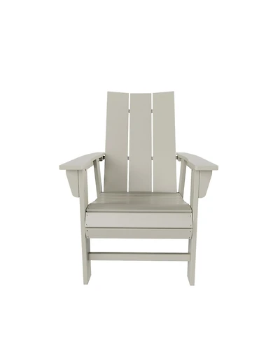 WestinTrends Outdoor Patio Modern Adirondack Dining Chair Weather Resistant