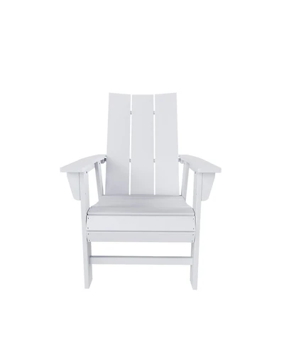 WestinTrends Outdoor Patio Modern Adirondack Dining Chair Weather Resistant