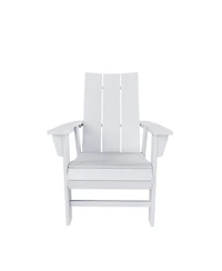 WestinTrends Outdoor Patio Modern Adirondack Dining Chair Weather Resistant