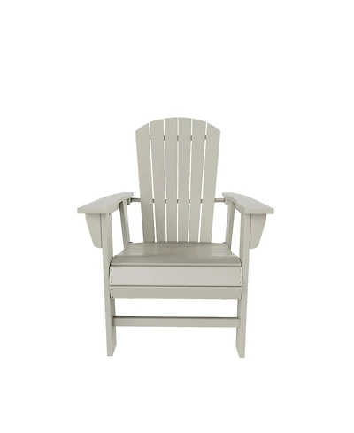 WestinTrends Outdoor Patio Shell-back Adirondack Dining Chair Weather Resistant