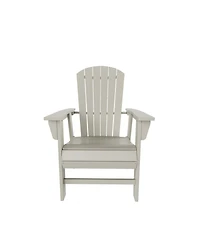WestinTrends Outdoor Patio Shell-back Adirondack Dining Chair Weather Resistant