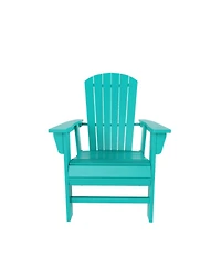 WestinTrends Outdoor Patio Shell-back Adirondack Dining Chair Weather Resistant